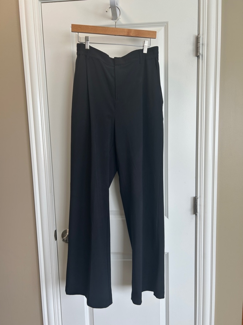 ALO High-Waist Black Wide-Leg Pants - Classic Women's Trousers